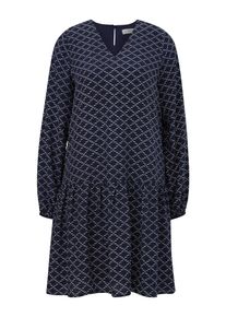 comma, Comma Casual Identity Kleid Damen Gr&ouml;&szlig;e 38 dunkelblau / wei&szlig; Winterkleid