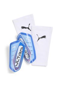 Puma Schienbeinschoner 'Ultra Flex' Herren Gr&ouml;&szlig;e S blau / orangerot / schwarz / wei&szlig;