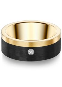Trilani Ring Damen Gr&ouml;&szlig;e 60 goldgelb / schwarz / wei&szlig;