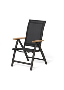 Tchibo - Fauteuil &agrave; dossier haut &laquo; Elin &raquo; avec dossier r&eacute;glable - noir