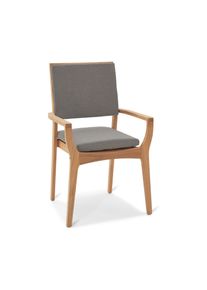 Tchibo - Chaise de jardin empilable en teck - beige/marron