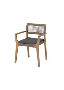 Tchibo - Chaise de jardin empilable avec tressage textile - beige/gris
