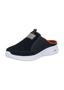Rieker Pantolette Herren Gr&ouml;&szlig;e 46 nachtblau / anthrazit / orange