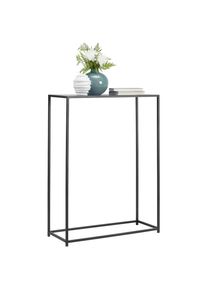 Landscape Konsolentisch , Schwarz , Metall , eckig , 30x100x75 cm , Wohnzimmer, Wohnzimmertische, Konsolentische