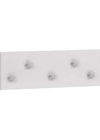 Schildmeyer, Garderobenpaneel &raquo;Moonlight&laquo; mit Melamin-Oberfl&auml;che, kreidewei&szlig;, Holzwerkstoff, B/H/T: 55,9 cm x 19,5 cm x 4,6 cm