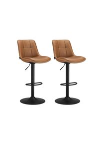 VASAGLE, VASAGLE Barhocker &raquo;2er Set 48 x 90 cm/112 cm&laquo;, braun