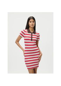 Leger, Unisex, LeGer Midikleid &raquo;Elenia, LeGer by Lena Gercke&laquo; Ohne Taschen schmale Passform, Ringelmuster, rot gestreift, 38, N-Gr, Sommerkleid von 