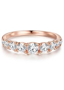 Trilani Ring Damen Gr&ouml;&szlig;e 63 rosegold / transparent