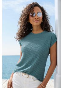 Vivance Witt Damen Kurzarmshirt, mint, eukalyptus, Gr&ouml;&szlig;e 32/34, 64% Polyester, 34% Viskose, 2% Elasthan