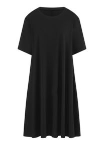 Emilia Lay - Jersey-Kleid mit Rundhals-Ausschnitt, schwarz, Gr. 44, Baumwolle