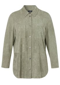 Via Appia Due - Long-Bluse, gr&uuml;n, Gr. 50, Kunstfaser