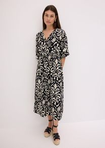 Jerseykleid in schwarz, Gr&ouml;sse 32/34 (XS), bonprix