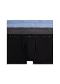 Tommy Hilfiger Underwear, Hommes Boxers, bleu ciel / gris / noir