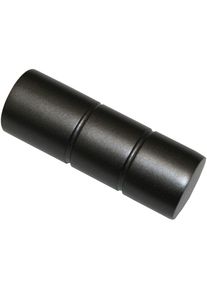 Gardinia, Gardinia Gardinenstangen-Endst&uuml;ck &raquo;Zylinder&laquo; Serie Gardinenstange Kira, schwarz, nickel, 2 Stk.