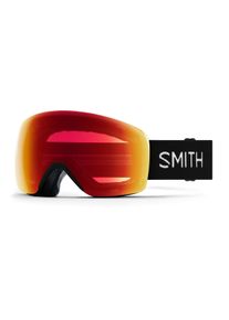 Smith SKYLINE | Skibrillen Unisex | Fassung: Acetat Schwarz Matt | Glasfarbe: Orange Spiegel Orange