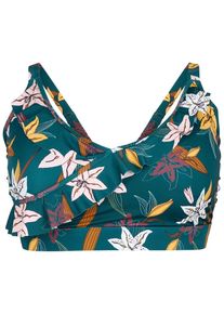 Swim by Zizzi, Femmes Hauts de bikini 'SKATRIN', vert / multicolore