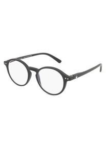 OKIDOKI SAMMY Reader Lunettes unisexe | Monture: Cercl&eacute;, Panto, Noir Brillant
