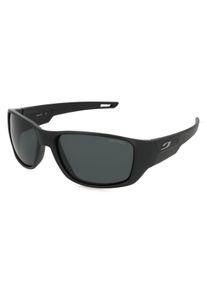 Julbo ROOKIE 2 | Occhiali da sole unisex| Quadrata | Montatura: Policarbonato Nero Nero | Colore del vetro: Grigio Monocolore