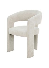 Mid.you Armlehnstuhl , Beige , Metall, Textil , 57x81.5x58 cm , Esszimmer, St&uuml;hle, Polsterst&uuml;hle