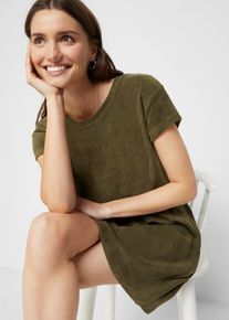 Shirtkleid aus Frottee in gr&uuml;n, Gr&ouml;sse 36/38 (S), aus &uuml;ber 80% Baumwolle, bonprix