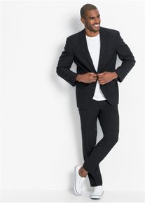 Anzug in Regular Fit (2-tlg. Set) in schwarz, Gr&ouml;sse 46, bonprix