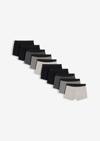 Boxershorts eng mit Baumwolle (10er Pack) in grau, Gr&ouml;sse 8 (XXL), 95% Baumwolle, bonprix