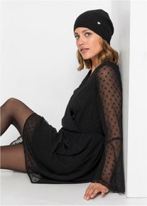 Bonnet avec cachemire en noir, Taille Onesize, bonprix