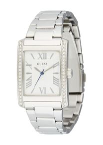 Guess, Femmes Montre &agrave; affichage analogique 'BONNIE', argent / blanc