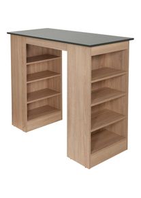 respekta, respekta Bartisch &raquo;Merle&laquo; Breite 103 cm, Belastbarkeit bis zu 40 kg, eiche s&auml;gerau nachbildung, grau, B/H/T: 103 cm x 50 cm