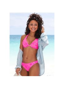 Venice Beach, Unisex, B&uuml;gel-Bikini-Top &raquo;Moloka&laquo; mit tropischem Print, pink bedruckt, 40, Cup E, Floraler Druck - Ton in Ton