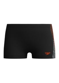 Speedo, Herren, Badehose &raquo;Boys Plastisol Placement aquashort&laquo; f&uuml;r Kinder und Jugendliche, mit sportlichem Stil, mit Frontfutter, orange, 128 (122), N-