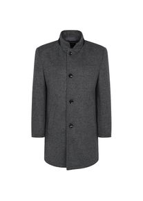 Bugatti, Herren, Bugatti Kurzmantel mit Stretchfunktion, dunkelgrau, 52, Mit Stretchfunktion