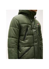 Tommy Jeans, Herren, Steppmantel &raquo;FABRIC MIXED PARKA&laquo; Regular fit mit Kapuze, pewter gr&uuml;n, L, Steppmantel von Tommy Jeans