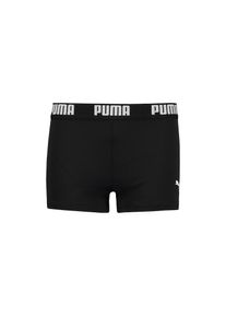 Puma, Herren, Puma Badehose &raquo;Puma SWIM BOYS LOGO TRUNKS&laquo; mit elastischem Bund, f&uuml;r Boys, Logoschriftzug, schwarz, 128, N-Gr, Jungs Badeshorts von Puma