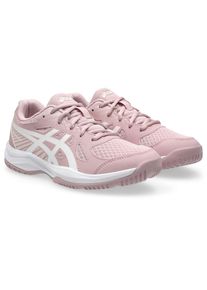 asics, Unisex, Hallenschuh &raquo;UPCOURT 6 GS&laquo; geeignet f&uuml;r Handball&Volleyball, Indoorschuh, nicht abf&auml;rbende Sohle, morganite, wei&szlig;, 37, Bequemer 