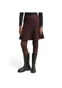 Tom Tailor Denim, Unisex, Tom Tailor Denim Minirock aus Strick, soft chocolate braun melange, M, Rock von Tom Tailor Denim