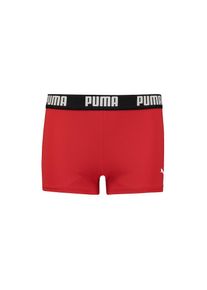 Puma, Herren, Puma Badehose &raquo;Puma SWIM BOYS LOGO TRUNKS&laquo; mit elastischem Bund, f&uuml;r Boys, Logoschriftzug, rot, 140, N-Gr, Jungs Badeshorts von Puma