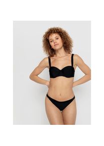 Lscn By Lascana, Unisex, LSCN by LASCANA B&uuml;gel-Bikini-Top &raquo;Gina&laquo; mit Ziern&auml;hten, schwarz, 46, Cup D, Trendige Unifarbe