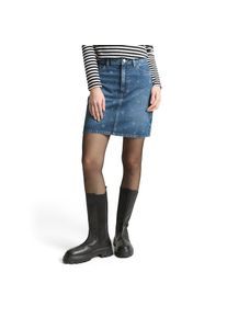 Tom Tailor Denim, Unisex, Tom Tailor Denim Jeansrock mit All-Over Print, mid blau laser hearts denim, XXL, Rock von Tom Tailor Denim