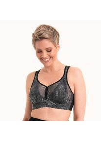 Anita active, Sport-BH &raquo;Air Control Deltapad&laquo; doppellagige Cups, gepolsterte Tr&auml;ger, mit Print, feminin, weich, bubble grau, 75, Cup D, Sport-BH