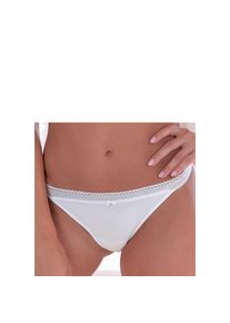 s.Oliver, Unisex, s.Oliver Tanga &raquo;Maelle&laquo; mit feiner Zierschleife und kleinem Glitzeraccessoire, wei&szlig;, 44/46, Femininer Tanga mit feiner Zierschleife 