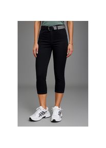 Laura Scott, Unisex, Caprihose Webhose f&uuml;r Casualmode und Streetwear, femininer Stil, schwarz, 40, N-Gr, Webhose f&uuml;r Casualmode und Streetwear