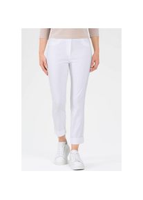 Stehmann, Unisex, 3/4-Hose &raquo;Igor&laquo; in Gr&ouml;ssen 32 bis 52, aus Viskose mit Stretch, wei&szlig;, 42, N-Gr, Hose von Stehmann