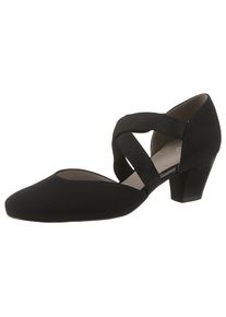 Ara, Unisex, Spangenpumps &raquo;TOULOUSE&laquo; , Abendschuh, Festtagsschuh, Trichterabsatzmit elastischen Riemchen, schwarz, 7 (41), Pumps mit &uuml;berkreuzten 