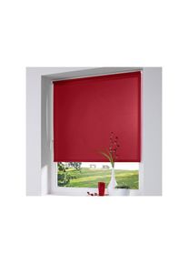 K-home, K-home Seitenzugrollo &raquo;Thermo Klemmfix-Rollo&laquo; verdunkelnd energiesparend ohne Bohren 1 St&uuml;ck, rot, Polyester
