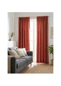 WIRTH, Vorhang &raquo;Troms&ouml;&laquo; Kr&auml;uselband 1 Stk. tlg., altrosa, Chenille, Polyacryl