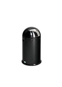 Var Abfallsammler, 33 L, Stahl-Inneneimer, Metallgriff, schwarz