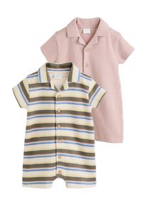 next, Gar&ccedil;ons Barboteuse / body, cr&egrave;me / bleu cobalt / chocolat / rose