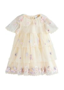 next Kleid M&auml;dchen Gr&ouml;&szlig;e 104 creme / pastelllila / pastellpink