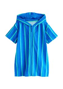 next Bademantel Jungen Gr&ouml;&szlig;e 122 blau / hellgr&uuml;n